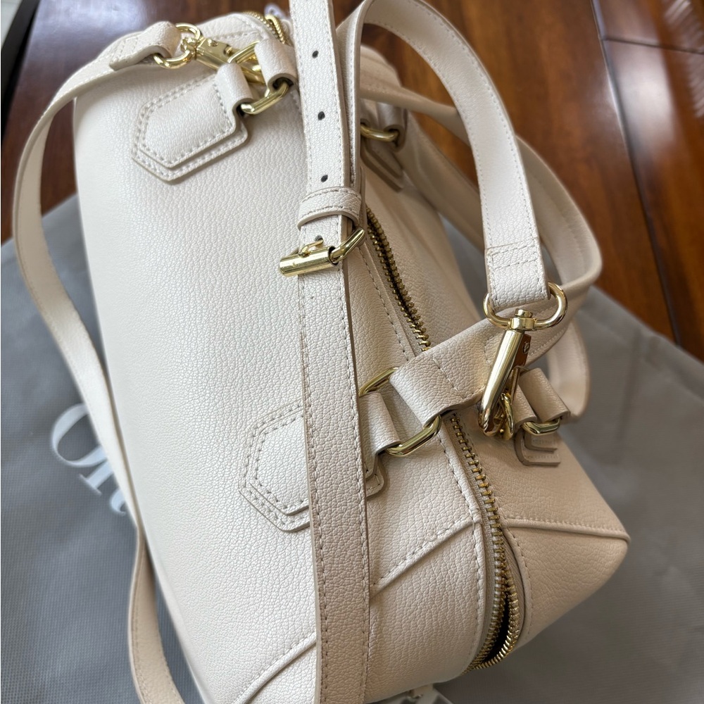 EUC Ora Delphine Satchel in Bone Pebbled Leather w/Dust Bag - Picture 2 of 11